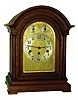 Junghans, Germany, 8 day three-train Westminster chime in round top mahogany bracket case, c1900