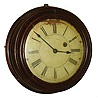 Brewster & Ingrahams., Bristol, Conn., 8 days, spring brass movement gallery timepiece, c1850