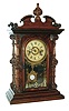 Welch, Spring & Co., Forestville, Conn., "Cary VP", 8 days, time and strike spring brass movement rosewood shelf clock, c1880