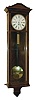 Austria, Vienna regulator, Biedermeier style, mahogany veneered case with light wood borders, backboard with nicely figured crotch mahogany veneer, top with ripple molding, and bottom bracket with carved composition ornament, Roman numeral white enamel dial with cast brass piecrust bezel, blued steel hands, brass 3 train grand sonnerie striking movement, the 3 days time train driven by a brass weight, the strike trains powered by springs, and probably of 2 to 3 day duration, c1850