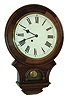 F. Kroeber Clock Co., New York, "Round Head". 8 day wall timepiece, c1875