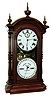 Southern Calendar Clock Co., St. Louis, MO, "Fashion No. 4" with 8 days, time and strike, spring driven Seth Thomas movement and perpetual calendar mechanism in a walnut case, c1880.