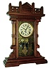 Francis E. Morse, (Franklin-Morse) Chicago, Ill, 8 days, time and strike perpetual calendar kitchen clock, c1885. These clocks were manufactured by E. N. Welch Mfg. for Morse. The patent for this calendar was granted to Benjamin Franklin and assigned to Morse.