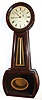 E. Howard & Co., Boston, Mass., "No. 1 Banjo", made for and sold by Riggs & Bro. Jewelers, Philadelphia, Pa. The 8 days, time only, weight driven movement is signed A. [Albert] Howard, Boston. The painted paper over iron dial has E. Howard & Co., Boston signature, c1900.