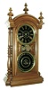 National Calendar Clock Co., 8 days, time and strike, movement by the New Haven Clock Co., New Haven, Conn., double dial shelf clock, c1890.