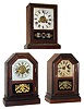 Clocks- 3 (Three) American 30 hour cottage clocks. (1) Jerome & Co., New Haven, Conn., time & alarm rosewood case c1870. (2) Daniel Pratt, Boston, Mass, time only, rosewood case c1870. (3) Horace Partridge & Co., Bristol, Conn., time & alarm rosewood case c1870.