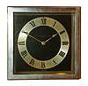 Chelsea Clock Co., Boston, for Abercrombie & Fitch, New York, "Drake" model 6" 8 day time only, easel desk clock in nickel plated case, #192493, 1929