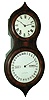 Seth Thomas Clock Co., Thomaston, Conn., "Office Calendar No. 3" model 8 day spring driven timepiece & calendar wall clock often called the "Peanut", c1875.