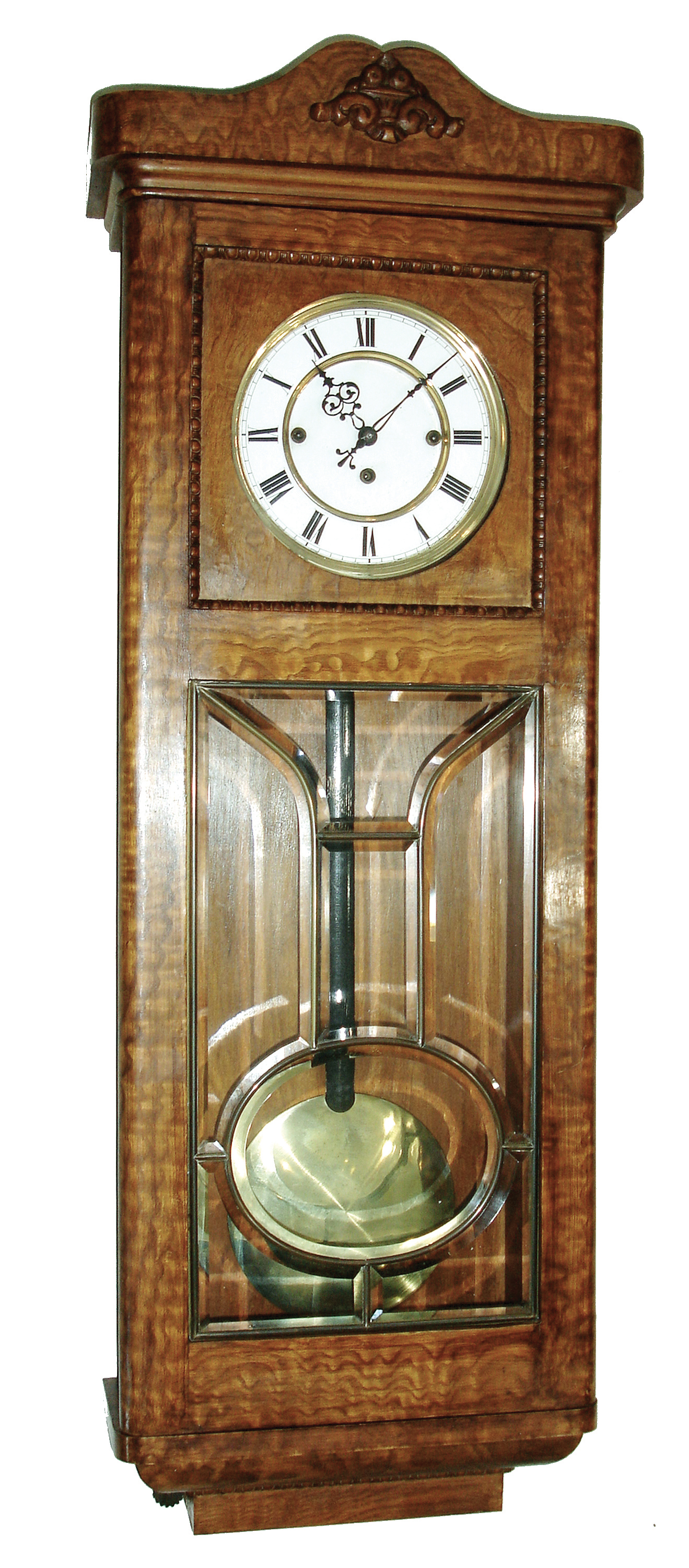 Clocks- 2 (Two) ÓRememberÒ German 3 weight walnut time and quarter striking wall clocks, c1900 — Antique Clocks Price Guide