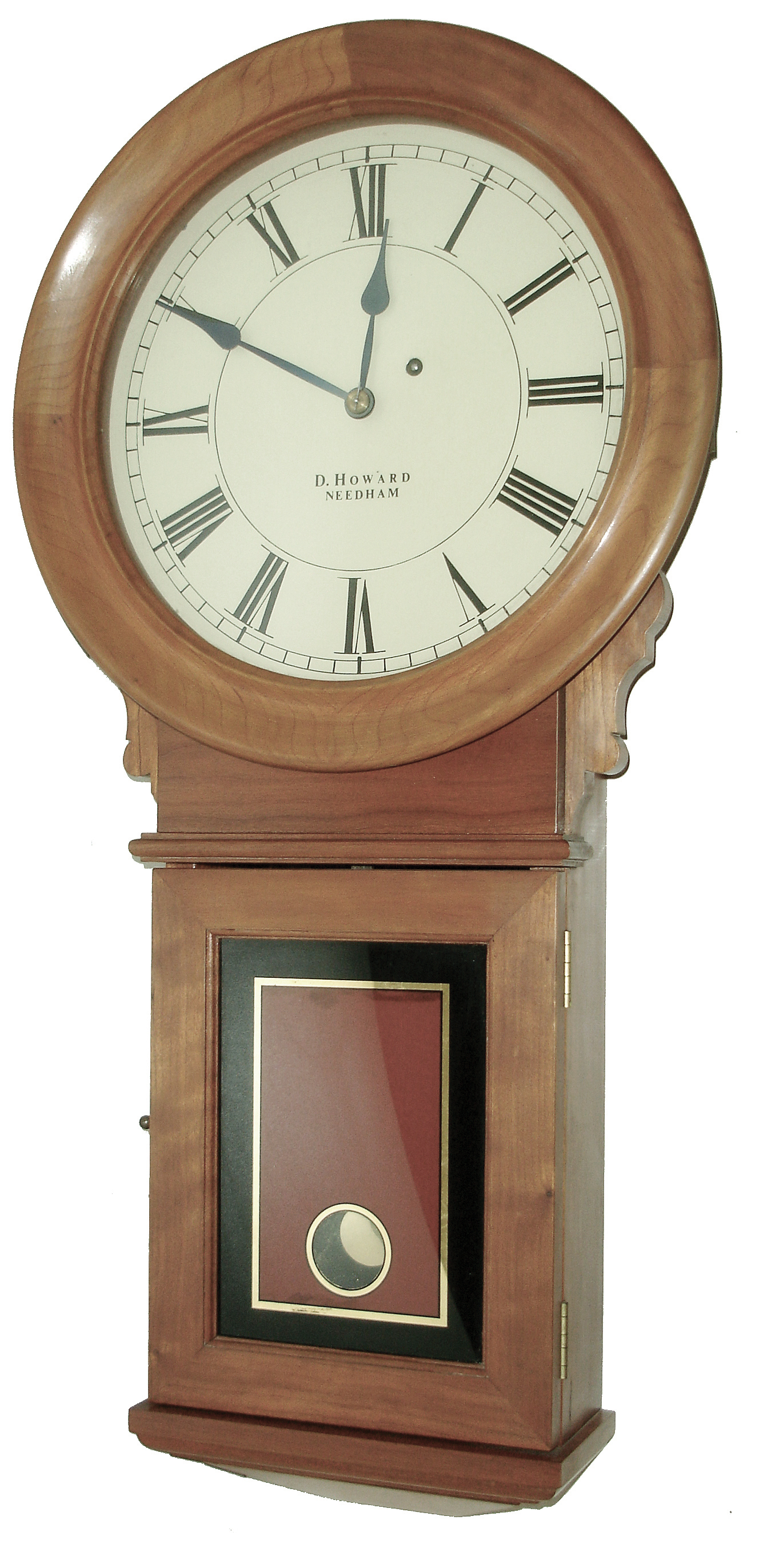 D. Howard, Needham, MA, ÒNo. 70Ó, 8 days, brass weight movement reproduction wall timepiece. The text on the back of the dial reads: ÒCase No. 29, Mvt No. 2329, 1/2/78, D.W. H.Ó The movement is probably by Kilbourn &amp; Proctor on special order, dated 1978. — Antique Clocks Price Guide