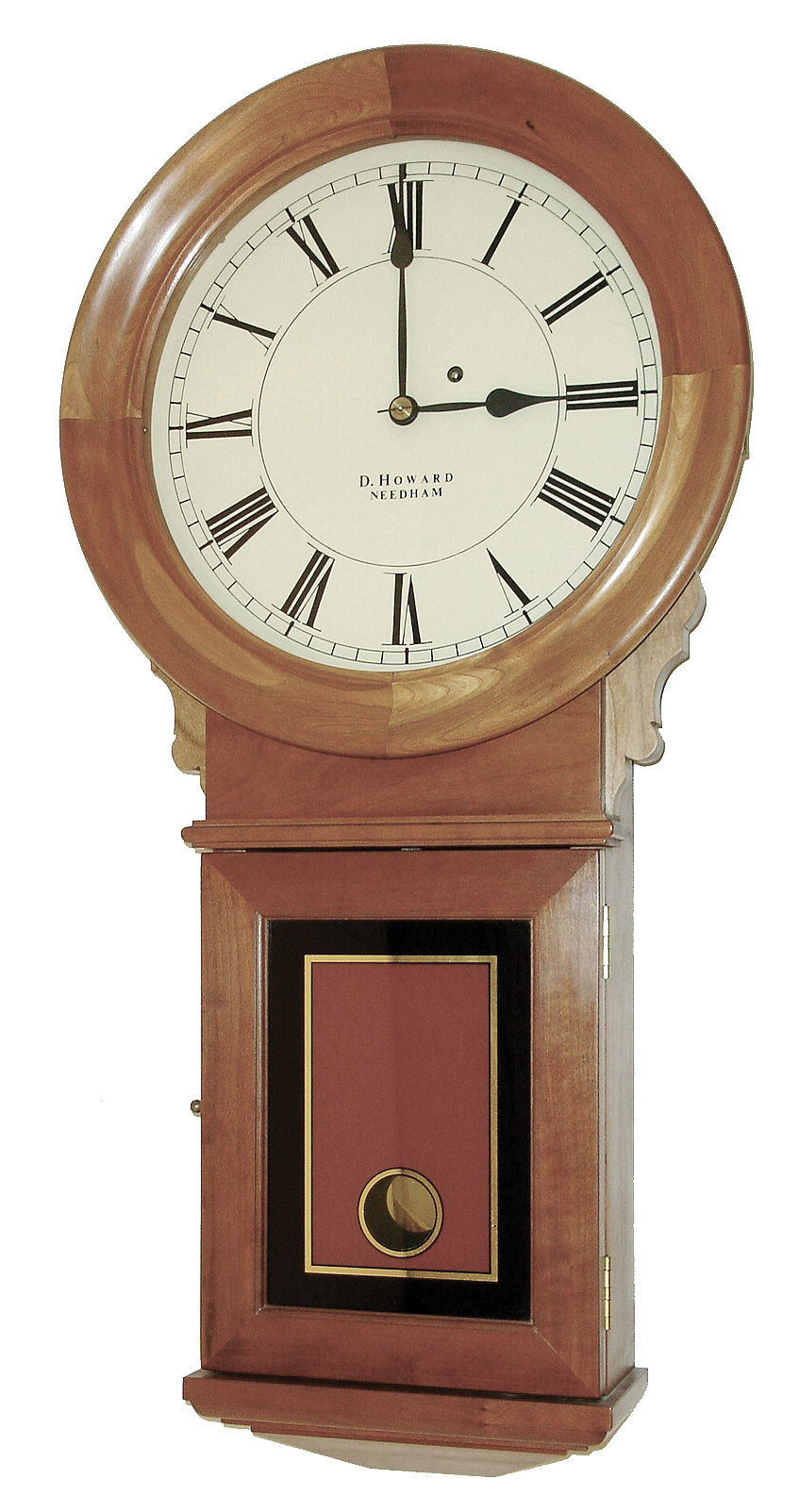 D. Howard, Needham, MA, ÓNo. 70Ò, 8 days, brass weight movement reproduction wall timepiece. The text on the back of the dial reads: ÓCase No. 2, Mvt No. 2324, 2/14/78, D. W. Howard, Neeham.Ò The movement was most likely by Kilbourn &amp; Proctor on special order, c1978 — Antique Clocks Price Guide