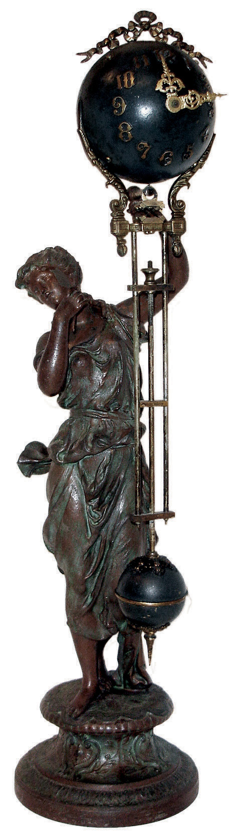 Ansonia Clock Co., New York, NY, ÓJunoÒ 8 days, swing clock, c1901 — Antique Clocks Price Guide