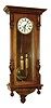 Clocks- 3 (Three) German, 8 days, two weight time and strike, Vienna Regulator style wall clocks in walnut cases, late 19th century