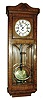 Clocks- 2 (Two) ÓRememberÒ German 3 weight walnut time and quarter striking wall clocks, c1900