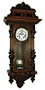 Lenzkirch, Germany, walnut, 8 days, time and strike, spring driven, R/A with rare visible jeweled escapement, c1875
