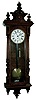 Lenzkirch, Germany, walnut 1 weight, time only, Vienna regulator, serial number 62599, c1853