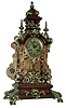 Lenzkirch, Germany, walnut and brass, 8 days, time and strike, table clock, serial number 613096, c1877