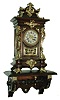 Lenzkirch, Germany, oak and cast brass, 8 days, time and strike, bracket clock with bracket shelf, serial number 547100, c1874