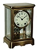 Clocks- 2 (Two) Conneticut shelf clocks: (1) Seth Thomas Clock Co., Thomaston, Conn., ÓOrchid No. 5Ò brass and beveled glass, 8 days, time and strike, crystal regulator mantel clock, c1902