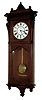 Seth Thomas Clock Co., Thomaston, Conn., ÒMarcyÓ, 8 days, 3-train, spring driven, time and strike, movement with cathedral gong strike on hour and quarter hour striking on 2 cup bells in cherry case, dated 1886