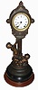 Seth Thomas Sons & Co., New York, NY, ÒNo. 8064Ó bronzed figural 15 day, time and strike, mantel clock, c1872, with later turned hardwood base