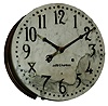 Seth Thomas Clock Co., Thomaston, Conn., ÓMarble No. 0Ò marble dial gallery clock with 30 day, time only, spring No. 86-AB front wind movement with Graham dead-beat escapement, applied bronze Arabic numerals and bronzed hands, c1913