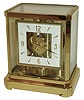 Jaeger-LeCoultre Atmos Swiss gold-plated brass and glass perpetual mantel clock, No. 246924, c1965
