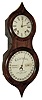 Seth Thomas Clock Co., Thomaston, Conn., ÒOffice Calendar No. 3 or PeanutÓ calendar wall clock, veneered rosewood case, inside of door with instruction label, white painted dials with black figures, blued steel hands, 8 days, timepiece movement with Mix Bros. patent calendar mechanism, c1865