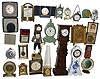 Clocks- 27 (Twenty-seven) novelty, travel, and alarm mostly 20th century, including a French, for Tiffany & Co., brass and glass time, strike and alarm carriage clock, c1900
