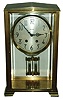Clocks- 3 (Three) Seth Thomas Clock Co., Thomaston, Conn., brass and glass, 8 days, time and strike, crystal regulator mantel clock, c1910: (1) an unidentified ÒEmpireÓ; (2) an ÒEmpire No. 64Ó with fluted columns; (3) a ÒCarriage No. 7Ó with D-105 balance wheel movement