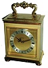 Concord Swiss, 8 days, striking lacquered brass oversize carriage clock, mid 20th century