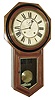 Ansonia Clock Co., New York, NY, ÓREGULATOR AÒ, long drop octagon in walnut, with 11Ó dial and seconds bit, c1900