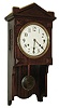 Seth Thomas Clock Co., Thomaston, Conn., ÓCHIME CLOCK No. 101Ò, hanging 4-bell Sonora chime in Arts & Crafts style mahogany case, c1914.