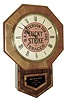 New Haven Clock Co., LUCKY STRIKE advertising clock, 8 days, spring, time only, with gold leaf tablet for ÒShaw, Son & Lothrop, Portland, MEÓ c1900