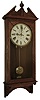 Waterbury Clock Co., Waterbury, Conn., ÒREGULATOR No. 19Ó, oak cased two weight wall regulator, painted 12Ò dial, time only, c1893