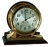 Chelsea Clock Co., Boston, ÒCommanderÓ 8Ò dial brass and mahogany, 8 days, shipÕs bells mantel clock, 1917