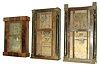 Clocks- 6 (Six): (1) Henry Terry, Plymouth, Conn., 30 hours, time and strike, weight wood movement quarter column & splat shelf clock, c1830, (2) Hamilton Clock Co., Hamilton, Ontario, Canada, c1860. (3) Mark Leavenworth, Waterbury, Conn., 30 hours, time and strike, Terry-type weight wood movement half column & splat shelf clock, c134. (4) Horace Burr, Dundas, U.C., Canada, 30 hours, time and strike, weight wood movement half column & splat shelf clock, c135. (5) Williams, Orton, PrestonÕs & Co., Farmington, Conn., 30 hours, time and strike, weight wood movement half column & splat shelf clock, c1840. (6) Chauncey Jerome, New Haven, Conn., 30 hours, time and strike, fusee brass movement flat front Empire shelf clock, c1850.