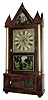Spencer, Hotchkiss & Co., Salem Bridge, Conn., attributed, 8 days, time and strike, weight brass movement shelf clock, c1835