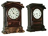 Clocks- 2 (Two): (1) Seth Thomas Clock Co., Thomaston, Conn., ÓArch TopÒ, 8 days, spring driven, time and strike, movement in a walnut case. Ca 1875; (2) Seth Thomas Clock Co., Thomaston, Conn., ÓArch TopÒ, 8 days, spring driven, time and strike, movement in a rosewood case. Ca 1875;
