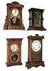 Clocks- 4 (Four): (1) Welch, Spring & Co. Forestville, Conn., ÓGersterÒ, 8 days, shelf clock case (only), c1880 (2) E. Ingraham & Co., Bristol, Conn., ÓArch topÒ, 8 days, time and strike, spring brass movement mantel clock, c1870. (3) Jerome & Co., New Haven, Conn., 8 days, time and strike, spring brass fusee movement shelf clock, c1890 (4) E. Ingraham & Co., Bristol, Conn., ÓWarwickÒ, 8 days, time and strike, spring brass movement mantel clock, c185.