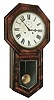 E. N. Welch Mfg. Co., Bristol, Conn., ÒVERDIÓ model, octagon long drop school clock with 11Ò dial and seconds bit, c1890