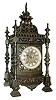 Ansonia Clock Co., Ansonia, Conn., ÒRegentÓ, 8 days, time and strike, spring brass movement mantel clock with cartouche dial, c1904