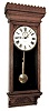 Wm. L. Gilbert Clock Co., Winsted, Conn., ÓRegulator No. 14Ò wall clock, 8 days, time only, weight driven movement with deadbeat escapement and maintaining power in an pressed oak case with a painted metal dial, c1890
