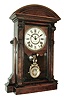Seth Thomas Clock Co., Thomaston, Conn., ÓSt. PaulÒ model city series mantel clock with spring driven, 8 days, time and strike, movement in a walnut case, c1880.