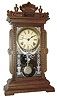 Seth Thomas Clock Co., Thomaston, Conn., ÓUticaÒ city series shelf clock in a walnut case with a spring driven, 8 days, time and strike, movement, c1885.