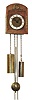 Clocks- 3 (Three) European: (1) Germany, small 30-hour, 2-weight wood plate wag on the wall, spiral wire gong strike, c1930; (2) French, Vincenti & Cie, 8 days, time and strike, spring brass movement with silk thread suspension octagon form tin case wall clock, c1850; (3) French, 8 days, time and strike, spring brass movement marked ÒC & CÓ, 4-column faux marble portico mantel clock, c1900