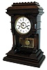 Welch, Spring & Co., Forestville, Conn., ÓKhediveÒ, 8 days, time and strike, spring brass Patti-style movement shelf clock, c1892