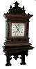 Lenzkirch, Germany, oak, 8 days, time and strike, bracket clock, serial number 54461, c1853, with matching bracket / shelf