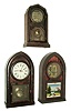 Clocks- 3 (Three): Chauncey Jerome, New Haven, Conn., 8 days, time and strike, spring brass movement Round Gothic or Beehive clock, c1850. (2) Forestville Mfg. Co., (J.C. Brown), 8 days, time and strike, spring brass movement ripple molding Round Gothic or Beehive clock, c1850 (3) E. N. Welch Manufacturing Co., Bristol, Conn., ÒEmpressÓ model 30 hours, time and strike, mantel clock, c1875.