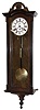 Lenzkirch, Germany, Model 5, single weight, or Eingewicht ÒVienna RegulatorÓ, a walnut veneer case with slender round columns up the sides, the movement of, 8 days, duration and with dead beat escapement and a seconds hand, serial Nr, 260905, c1862